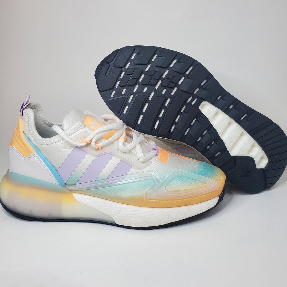 Adidas Originals ZX 2K Boost Low Womens Casual Shoes White GZ8401  Size 5